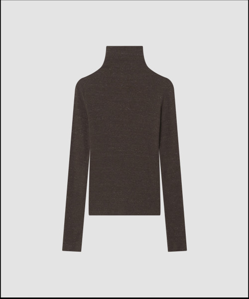 THE LILLE(ザ リル)の「Cookie & Cream Turtleneck T_Brown(Tシャツ/カットソー・レディース・その他・FREE)」の2枚目の写真