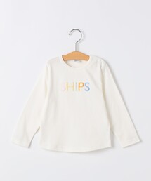 SHIPS | SHIPS KIDS:80~90cm /ベビー ロゴ ロングスリーブ Tシャツ(Tシャツ/カットソー)