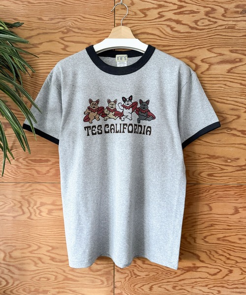 The Endless Summer(エンドレスサマー)の「【WEB / FLAG SHOP限定】SURF BUDDIES RINGER T-SHIRT /リンガー半袖Tシャツ(Tシャツ/カットソー・メンズ・ダークグリーン/ワイン/ブラック/グレー/ブルーグレー・LARGE/MEDIUM/SMALL/X-LARGE)」の14枚目の写真