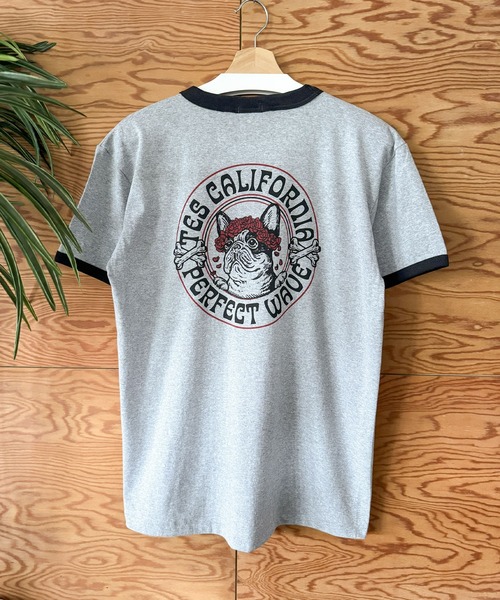 The Endless Summer(エンドレスサマー)の「【WEB / FLAG SHOP限定】SURF BUDDIES RINGER T-SHIRT /リンガー半袖Tシャツ(Tシャツ/カットソー・メンズ・ダークグリーン/ワイン/ブラック/グレー/ブルーグレー・LARGE/MEDIUM/SMALL/X-LARGE)」の15枚目の写真
