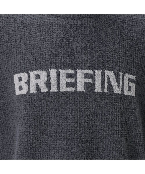 BRIEFING(ブリーフィング)の「LW THERMAL KNIT CREWNECK(ゴルフグッズ・メンズ・チャコール・L/M)」の4枚目の写真