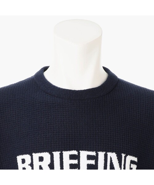 BRIEFING(ブリーフィング)の「LW THERMAL KNIT CREWNECK(ゴルフグッズ・メンズ・チャコール・L/M)」の9枚目の写真