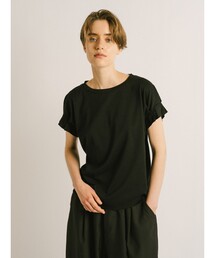 mizuiroind | mizuiro ind フリルスリーブクルーネックプルオーバー(Tシャツ/カットソー)