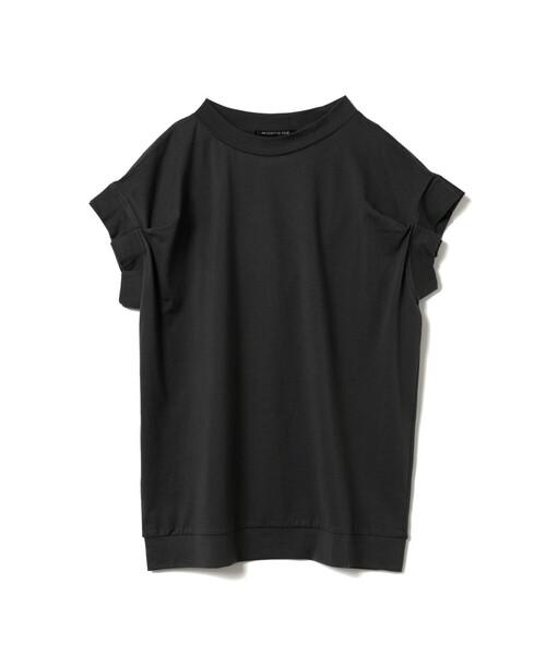 mizuiroind(ミズイロインド)の「mizuiro ind フリルスリーブクルーネックプルオーバー(Tシャツ/カットソー・レディース・チャコールグレー/ライトグレー/ブラウン/オフホワイト/ブラック・FREE)」の11枚目の写真