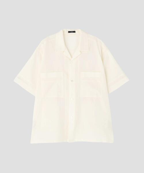 YLEVE / DOBBY STRIPE CHAMBRAY рубашка с открытым воротником
