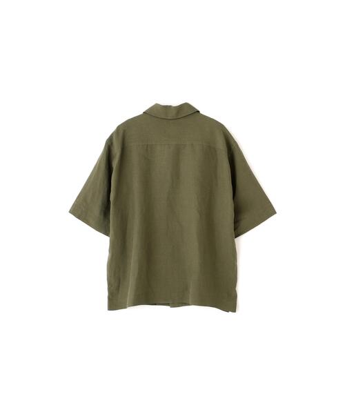 MARGARET HOWELL(マーガレットハウエル)の「YARN DYE LINEN SHIRTING(シャツ/ブラウス・メンズ・オリーブ・SMALL/MEDIUM/LARGE)」の3枚目の写真