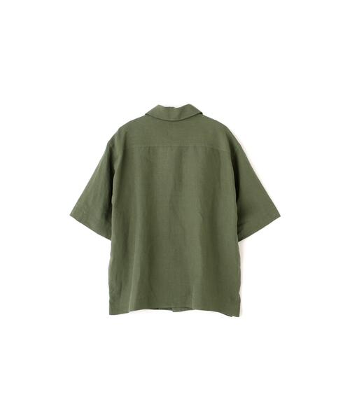MARGARET HOWELL（マーガレットハウエル）の「YARN DYE LINEN SHIRTING（シャツ/ブラウス・メンズ・オリーブ・SMALL/MEDIUM/LARGE）」の6枚目の写真