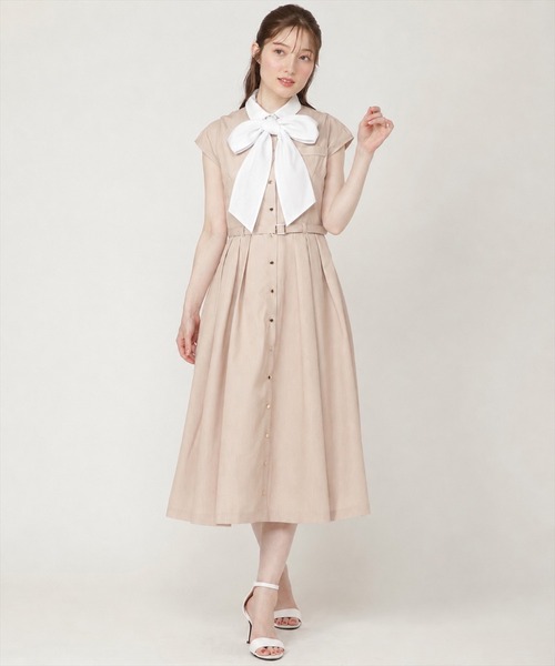 6/19発売】レイヤード風リボン付きワンピース（ワンピース）｜SWINGLE 