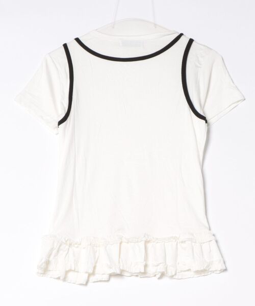 ARCHIVER（アーカイバ）の「【Bz】レイヤードタンクトップTシャツ YOUARE TeeTankTop(MA/EK164)（Tシャツ/カットソー・レディース・ホワイト・FREE）」の2枚目の写真