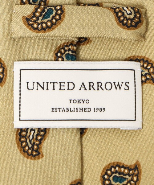UNITED ARROWS(ユナイテッドアローズ)の「ペイズリー プリント ネクタイ(ネクタイ・メンズ・ベージュ・FREE)」の5枚目の写真