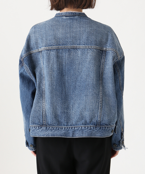 Spick & Span（スピックアンドスパン）の「《WEB限定 / 》5 1/2 2ND-LINE CROP ジャケット（デニムジャケット・レディース・ブルー系その他・FREE）」の2枚目の写真