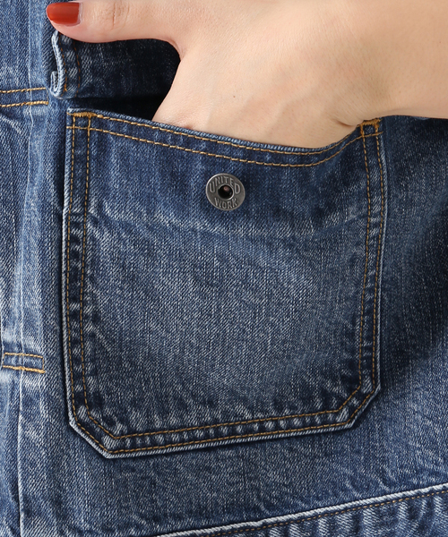 Spick & Span（スピックアンドスパン）の「《WEB限定 / 》5 1/2 2ND-LINE CROP ジャケット（デニムジャケット・レディース・ブルー系その他・FREE）」の8枚目の写真