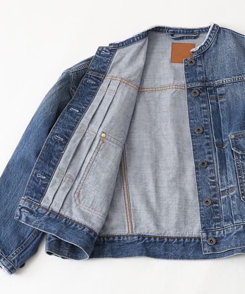 Spick & Span（スピックアンドスパン）の「《WEB限定 / 》5 1/2 2ND-LINE CROP ジャケット（デニムジャケット・レディース・ブルー系その他・FREE）」の11枚目の写真