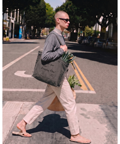 WORK OR DANCE(ワーク オア ダンス)の「Fray Bag grey(エコバッグ/サブバッグ・メンズ・その他・FREE)」の2枚目の写真
