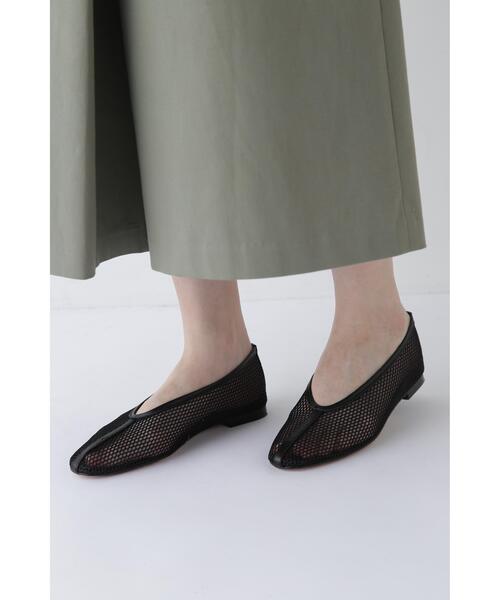 REMME(レメ)の「【REMME】メッシュフラットシューズ(パンプス・レディース・ブラック・24.0cm/23.0cm)」の1枚目の写真