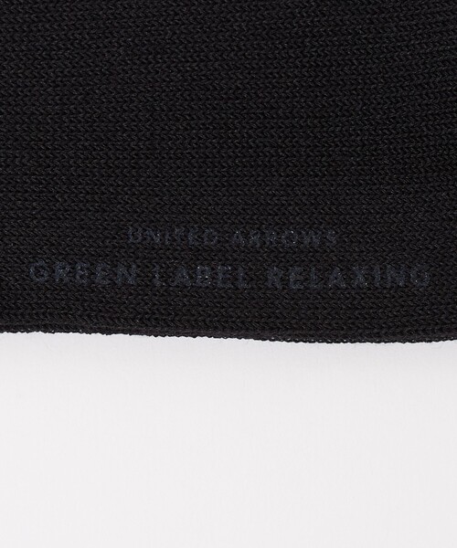 green label relaxing(グリーンレーベルリラクシング)の「GLR リブ シングルトップ ソックス(ソックス/靴下・メンズ・ブラック/レッド/オフホワイト/ナチュラル・FREE)」の5枚目の写真