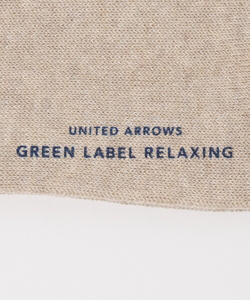 green label relaxing(グリーンレーベルリラクシング)の「GLR リブ シングルトップ ソックス(ソックス/靴下・メンズ・ブラック/レッド/オフホワイト/ナチュラル・FREE)」の7枚目の写真