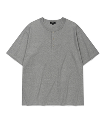 BASIC HENLYNECK SHORT SLEEVES (MELANGE GRAY)