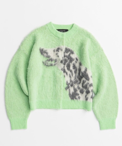 MAISON SPECIAL(メゾンスペシャル)の「【2026Autumn PRE-ORDER】Dalmatian Knit Cardigan/ダルメシアンニットカーデ(カーディガン/ボレロ・レディース・ライム/グレー/ネイビー・FREE)」の21枚目の写真