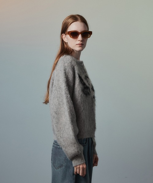 MAISON SPECIAL(メゾンスペシャル)の「【2026Autumn PRE-ORDER】Dalmatian Knit Cardigan/ダルメシアンニットカーデ(カーディガン/ボレロ・レディース・ライム/グレー/ネイビー・FREE)」の10枚目の写真