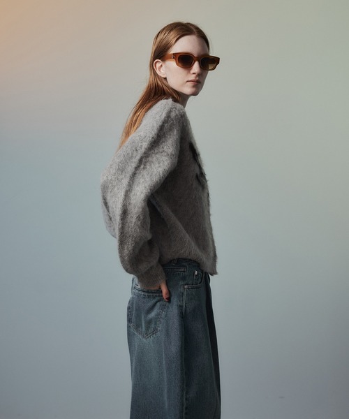 MAISON SPECIAL(メゾンスペシャル)の「【2026Autumn PRE-ORDER】Dalmatian Knit Cardigan/ダルメシアンニットカーデ(カーディガン/ボレロ・レディース・ライム/グレー/ネイビー・FREE)」の11枚目の写真