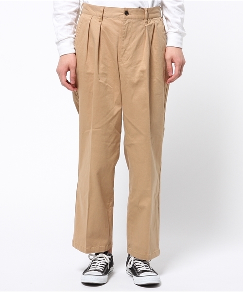 MIND BLOW（マインドブロウ）の「ストレッチチノ1タックパンツ（チノパンツ・メンズ・ブラック/ベージュ・SMALL/LARGE/MEDIUM）」の5枚目の写真