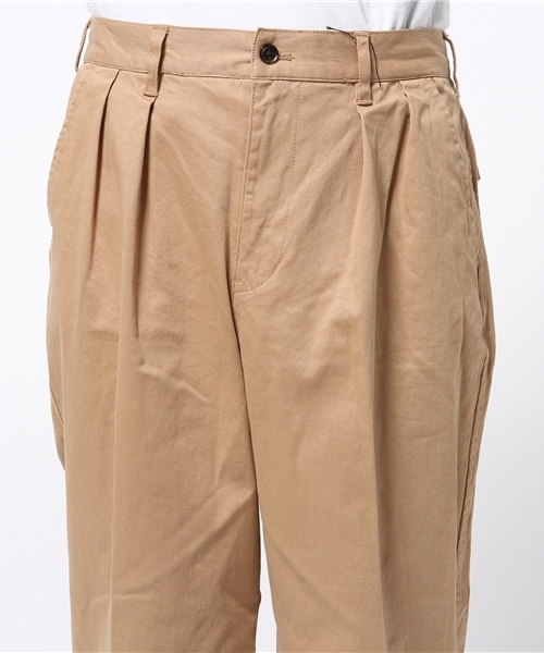 MIND BLOW（マインドブロウ）の「ストレッチチノ1タックパンツ（チノパンツ・メンズ・ブラック/ベージュ・SMALL/LARGE/MEDIUM）」の6枚目の写真