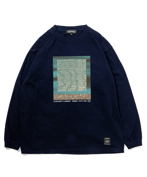 430(フォーサーティ)の「mlt5797-SF 430T2 L-S TEE ロングスリーブTシャツ(26-198)(Tシャツ/カットソー・メンズ・ブラック/ホワイト/アッシュ/ネイビー/スミクロ/サックスブルー・1/2/3/0)」の5枚目の写真