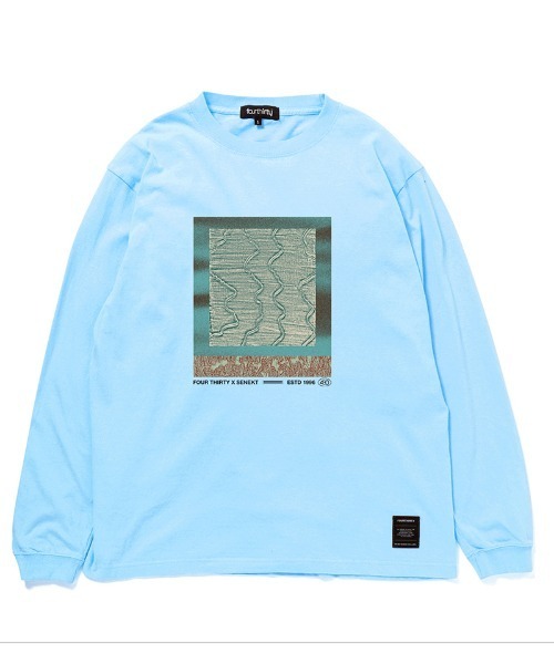 430(フォーサーティ)の「mlt5797-SF 430T2 L-S TEE ロングスリーブTシャツ(26-198)(Tシャツ/カットソー・メンズ・ブラック/ホワイト/アッシュ/ネイビー/スミクロ/サックスブルー・1/2/3/0)」の6枚目の写真