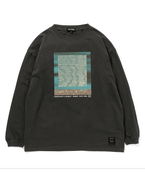 430(フォーサーティ)の「mlt5797-SF 430T2 L-S TEE ロングスリーブTシャツ(26-198)(Tシャツ/カットソー・メンズ・ブラック/ホワイト/アッシュ/ネイビー/スミクロ/サックスブルー・1/2/3/0)」の3枚目の写真