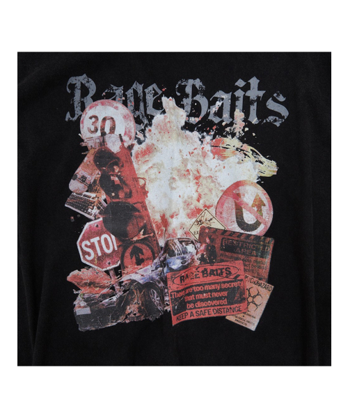 MEA（メア）の「RAGE BAITS DYEING T-SHIRT [BLACK]（Tシャツ/カットソー・メンズ・その他・F）」の3枚目の写真