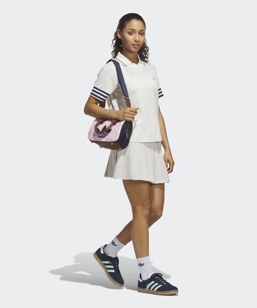 adidas(アディダス)の「オリジナルス スリーストライプス ポロシャツ【adidas Golf/アディダスゴルフ】(ポロシャツ・レディース・ホワイト・XX-LARGE/LARGE/MEDIUM/SMALL/X-LARGE/X-SMALL)」の5枚目の写真