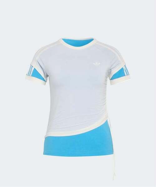 adidas Originals(アディダスオリジナルス)の「≪追加≫adidas originals / アディダス オリジナルス LAYERED CALITEE(Tシャツ/カットソー・レディース・ブラック/アイボリー・MEDIUM)」の2枚目の写真