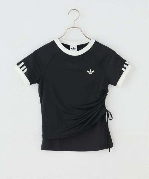 adidas Originals(アディダスオリジナルス)の「≪追加≫adidas originals / アディダス オリジナルス LAYERED CALITEE(Tシャツ/カットソー・レディース・ブラック/アイボリー・MEDIUM)」の3枚目の写真