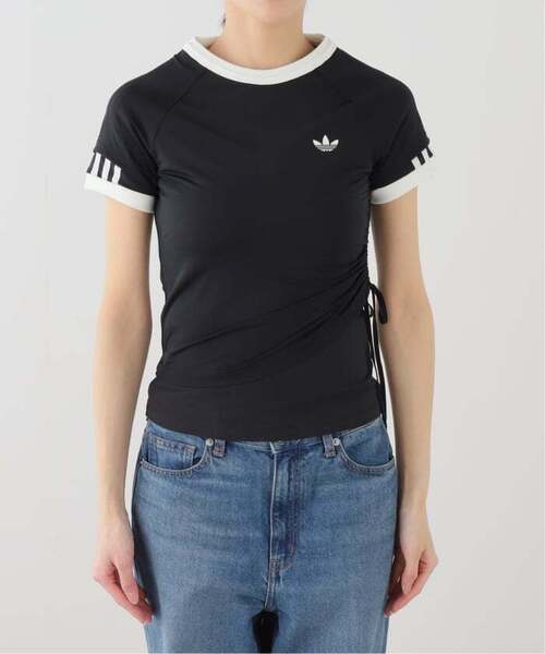 adidas Originals(アディダスオリジナルス)の「≪追加≫adidas originals / アディダス オリジナルス LAYERED CALITEE(Tシャツ/カットソー・レディース・ブラック/アイボリー・MEDIUM)」の10枚目の写真