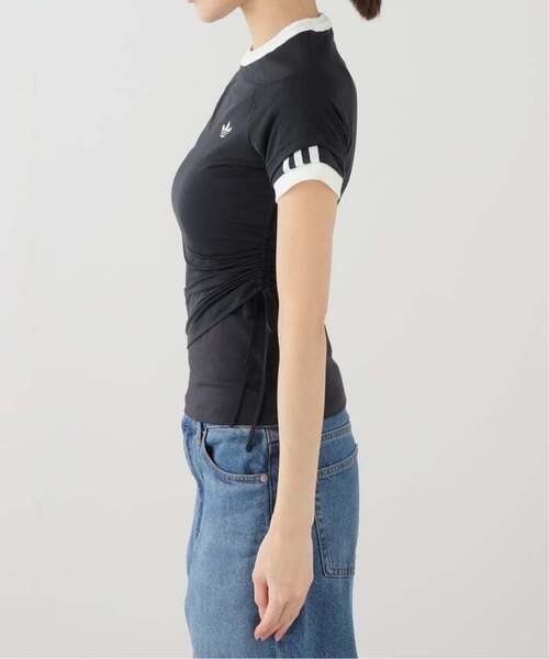 adidas Originals(アディダスオリジナルス)の「≪追加≫adidas originals / アディダス オリジナルス LAYERED CALITEE(Tシャツ/カットソー・レディース・ブラック/アイボリー・MEDIUM)」の11枚目の写真