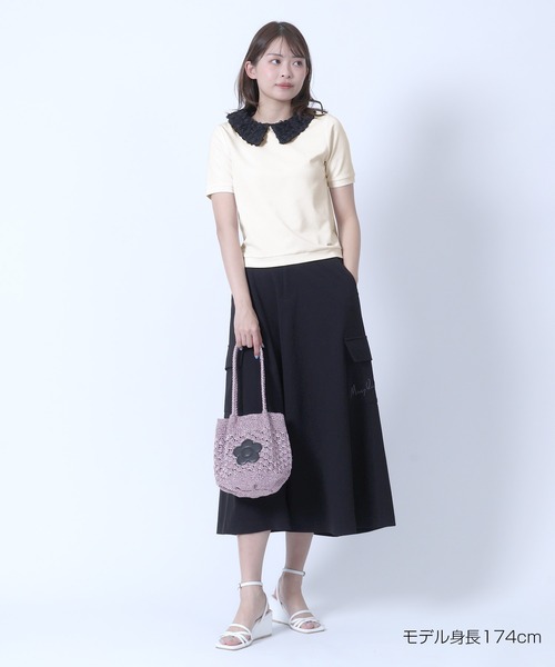MARY QUANT（マリークワント）の「フラワーレース襟 プルオーバー（Tシャツ/カットソー・レディース・ブラック/ブルー/ホワイト・M）」の17枚目の写真