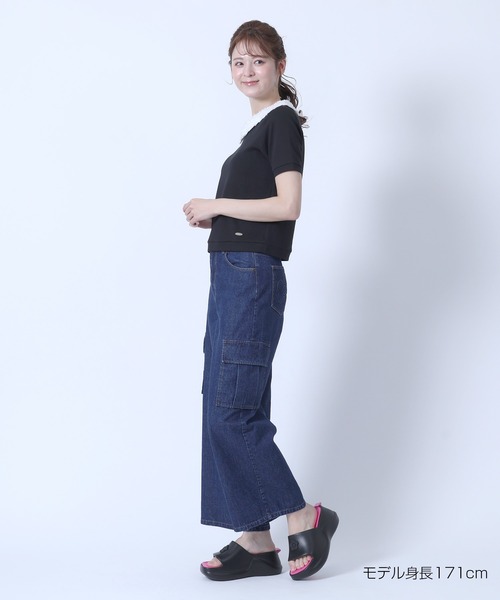 MARY QUANT（マリークワント）の「フラワーレース襟 プルオーバー（Tシャツ/カットソー・レディース・ブラック/ブルー/ホワイト・M）」の12枚目の写真