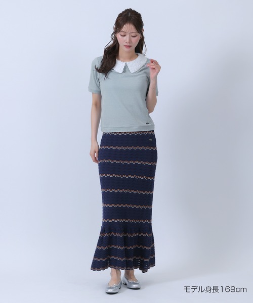 MARY QUANT（マリークワント）の「フラワーレース襟 プルオーバー（Tシャツ/カットソー・レディース・ブラック/ブルー/ホワイト・M）」の8枚目の写真