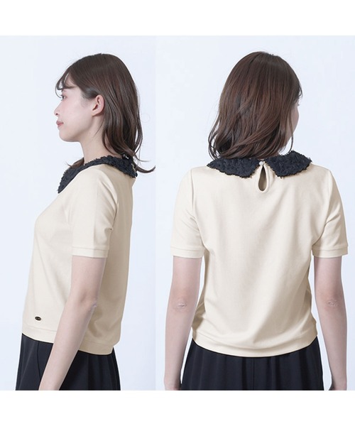 MARY QUANT（マリークワント）の「フラワーレース襟 プルオーバー（Tシャツ/カットソー・レディース・ブラック/ブルー/ホワイト・M）」の7枚目の写真
