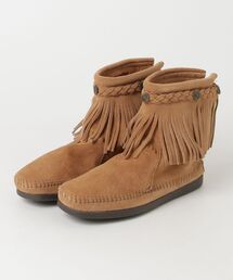 【RE】【MINNETONKA】ハイ トップ バック ジッパー ブーツ HI TOP BACK ZIP BOOTS