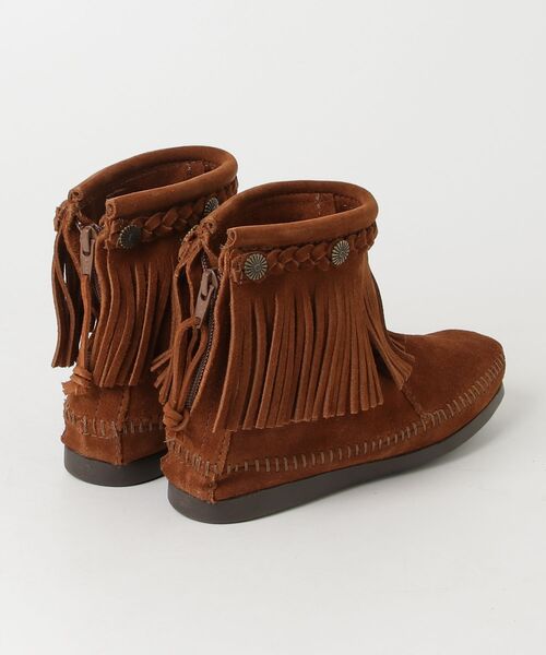 Minnetonka(ミネトンカ)の「【RE】【MINNETONKA】ハイ トップ バック ジッパー ブーツ HI TOP BACK ZIP BOOTS(ブーツ・レディース・ブラウン/ライトブラウン/ダークブラウン/グレー・US5)」の5枚目の写真
