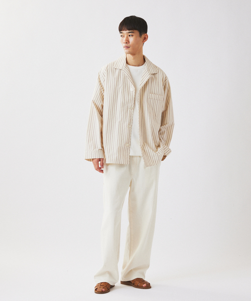 BROOKS BROTHERS(ブルックスブラザーズ)の「Brooks Brothers / ブルックスブラザーズ 別注 ストライプ シャツジャケット(シャツ/ブラウス・メンズ・ボルドー/サックスブルー・LARGE/MEDIUM)」の7枚目の写真