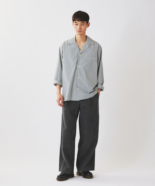 BROOKS BROTHERS(ブルックスブラザーズ)の「Brooks Brothers / ブルックスブラザーズ 別注 ストライプ シャツジャケット(シャツ/ブラウス・メンズ・ボルドー/サックスブルー・LARGE/MEDIUM)」の6枚目の写真