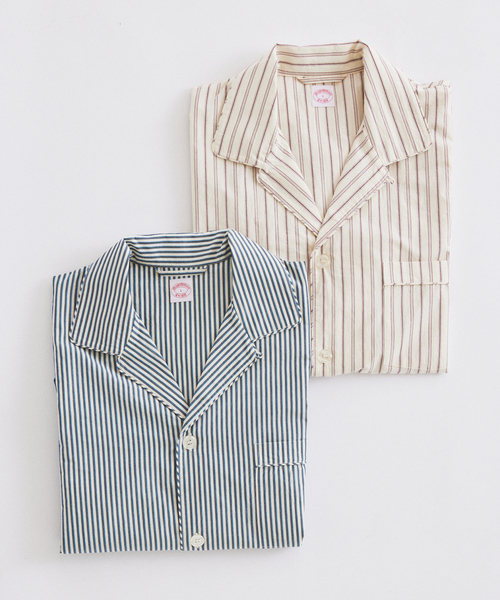 BROOKS BROTHERS(ブルックスブラザーズ)の「Brooks Brothers / ブルックスブラザーズ 別注 ストライプ シャツジャケット(シャツ/ブラウス・メンズ・ボルドー/サックスブルー・LARGE/MEDIUM)」の22枚目の写真