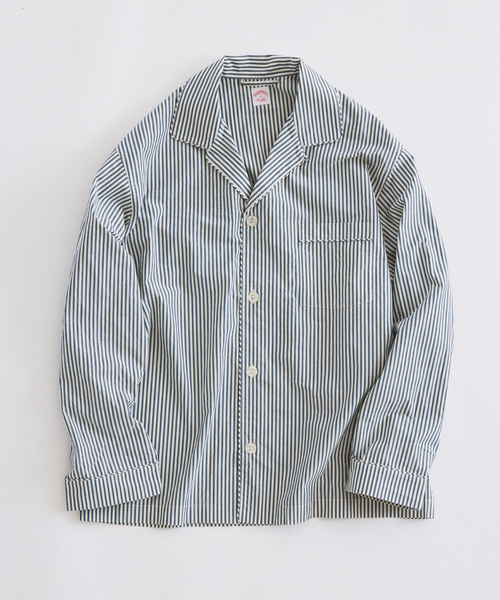 BROOKS BROTHERS(ブルックスブラザーズ)の「Brooks Brothers / ブルックスブラザーズ 別注 ストライプ シャツジャケット(シャツ/ブラウス・メンズ・ボルドー/サックスブルー・LARGE/MEDIUM)」の20枚目の写真