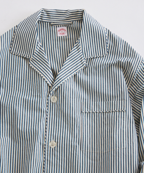BROOKS BROTHERS(ブルックスブラザーズ)の「Brooks Brothers / ブルックスブラザーズ 別注 ストライプ シャツジャケット(シャツ/ブラウス・メンズ・ボルドー/サックスブルー・LARGE/MEDIUM)」の19枚目の写真