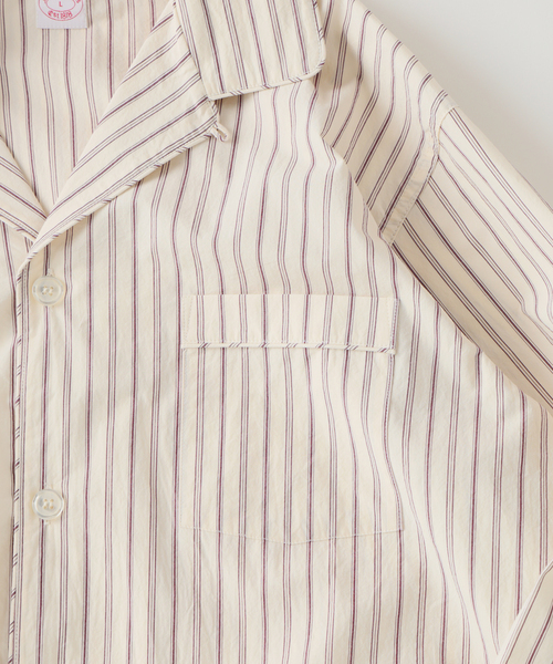 BROOKS BROTHERS(ブルックスブラザーズ)の「Brooks Brothers / ブルックスブラザーズ 別注 ストライプ シャツジャケット(シャツ/ブラウス・メンズ・ボルドー/サックスブルー・LARGE/MEDIUM)」の15枚目の写真