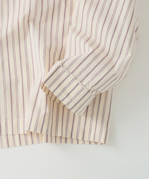 BROOKS BROTHERS(ブルックスブラザーズ)の「Brooks Brothers / ブルックスブラザーズ 別注 ストライプ シャツジャケット(シャツ/ブラウス・メンズ・ボルドー/サックスブルー・LARGE/MEDIUM)」の14枚目の写真