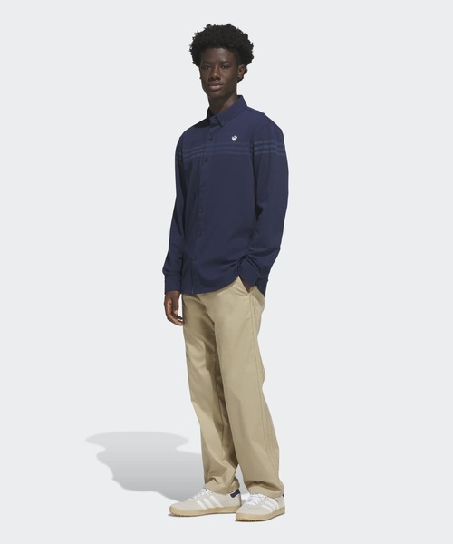 adidas(アディダス)の「オリジナルス ツイストニット ボタンアップポロシャツ【adidas Golf/アディダスゴルフ】(ポロシャツ・メンズ・ブルー・X-LARGE/LARGE/3XL/XX-LARGE/SMALL/MEDIUM)」の5枚目の写真